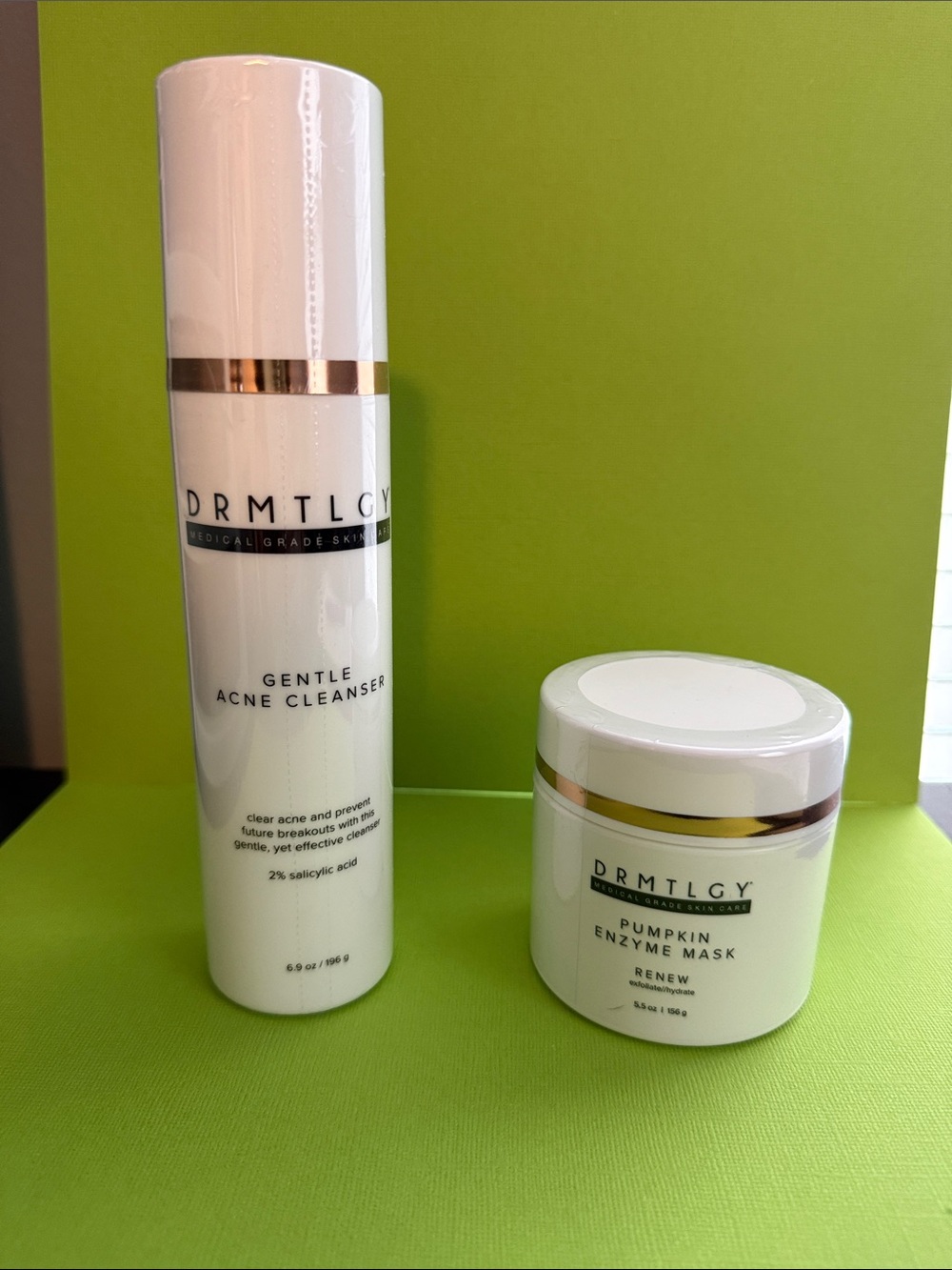 DRMTLGY duo! Gentle Acne Cleanser & Pumpkin Enzyme Mask
